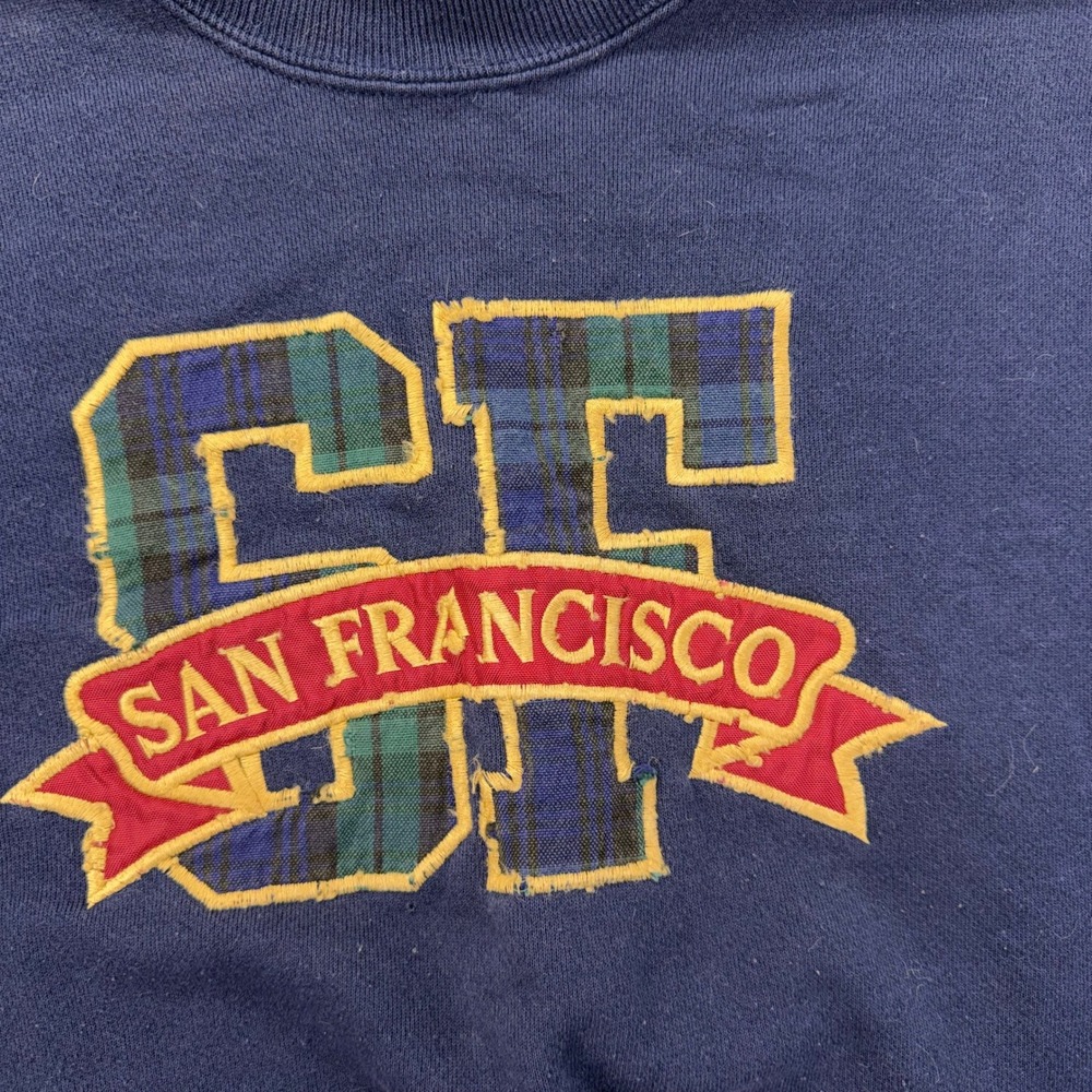 Vintage Hanes Heavyweight San Francisco SF Crewneck Sweatshirt‎ X-Large - Picture 2 of 7